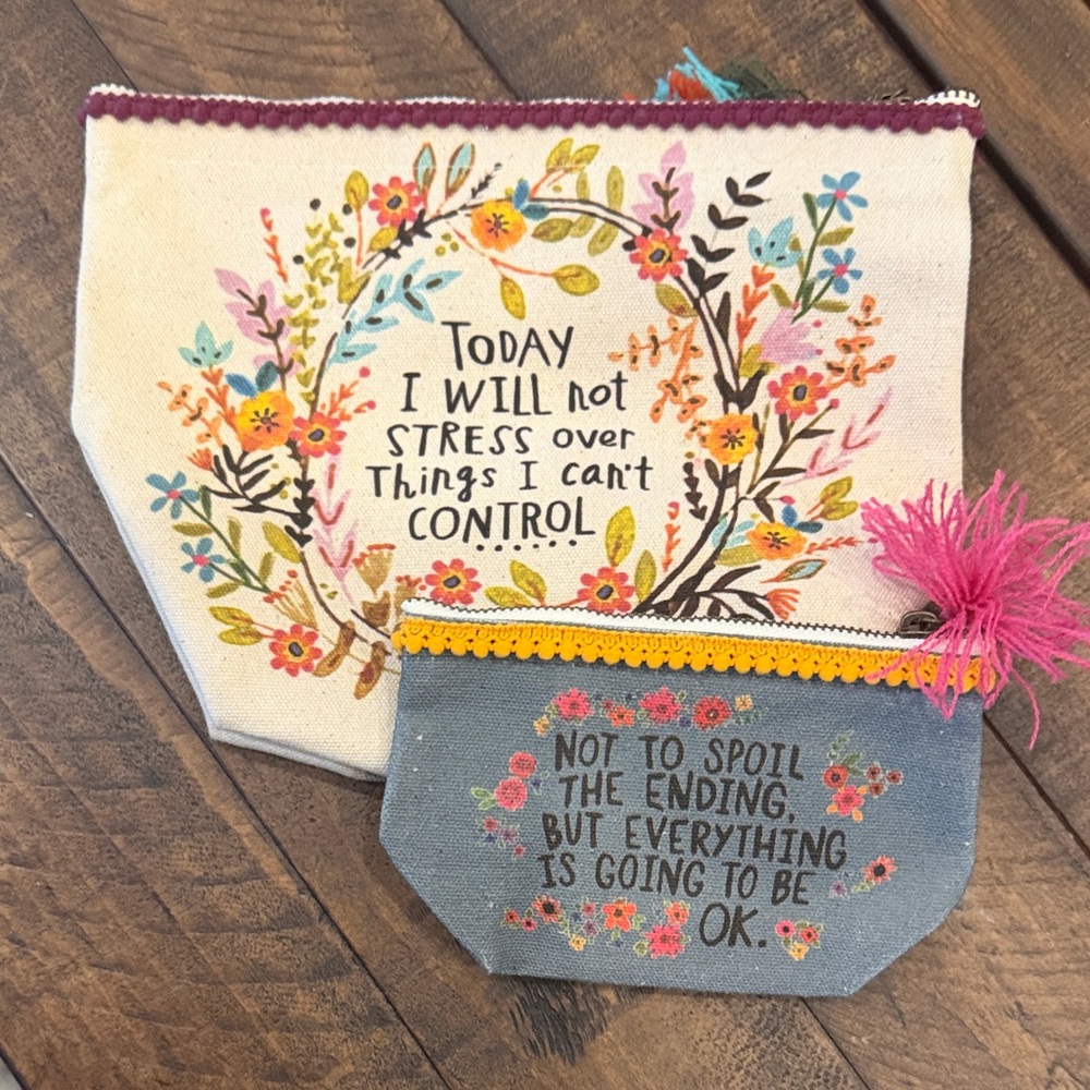 Natural Life canvas Pouch Set